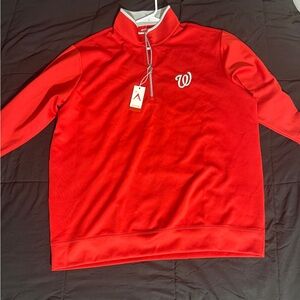 Washington Nationals Antigua Quarter Zip (Men’s XXL)